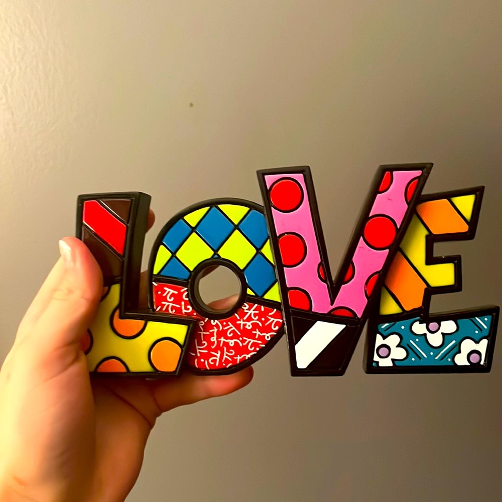 LOVE Bolded Letter Room Decor Wall Sign/ Graffiti/Art/Colorful